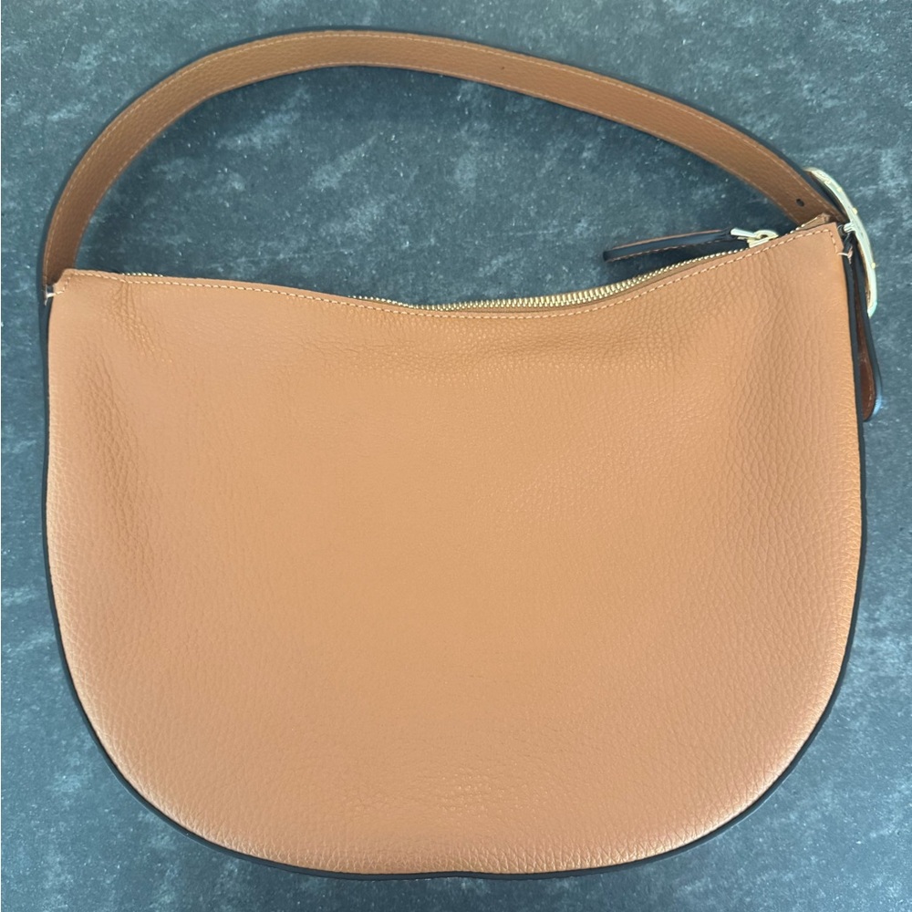 M. Gemi Tan Leather Shoulder Bag